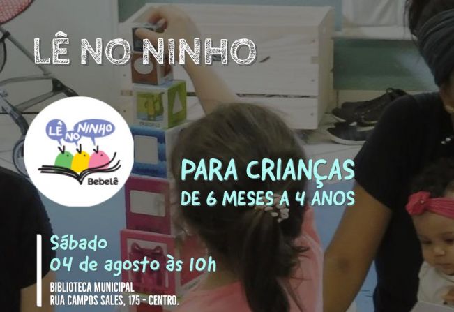 “Lê no Ninho” se apresenta na Biblioteca Municipal