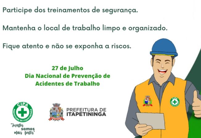 Previna-se contra acidente no trabalho